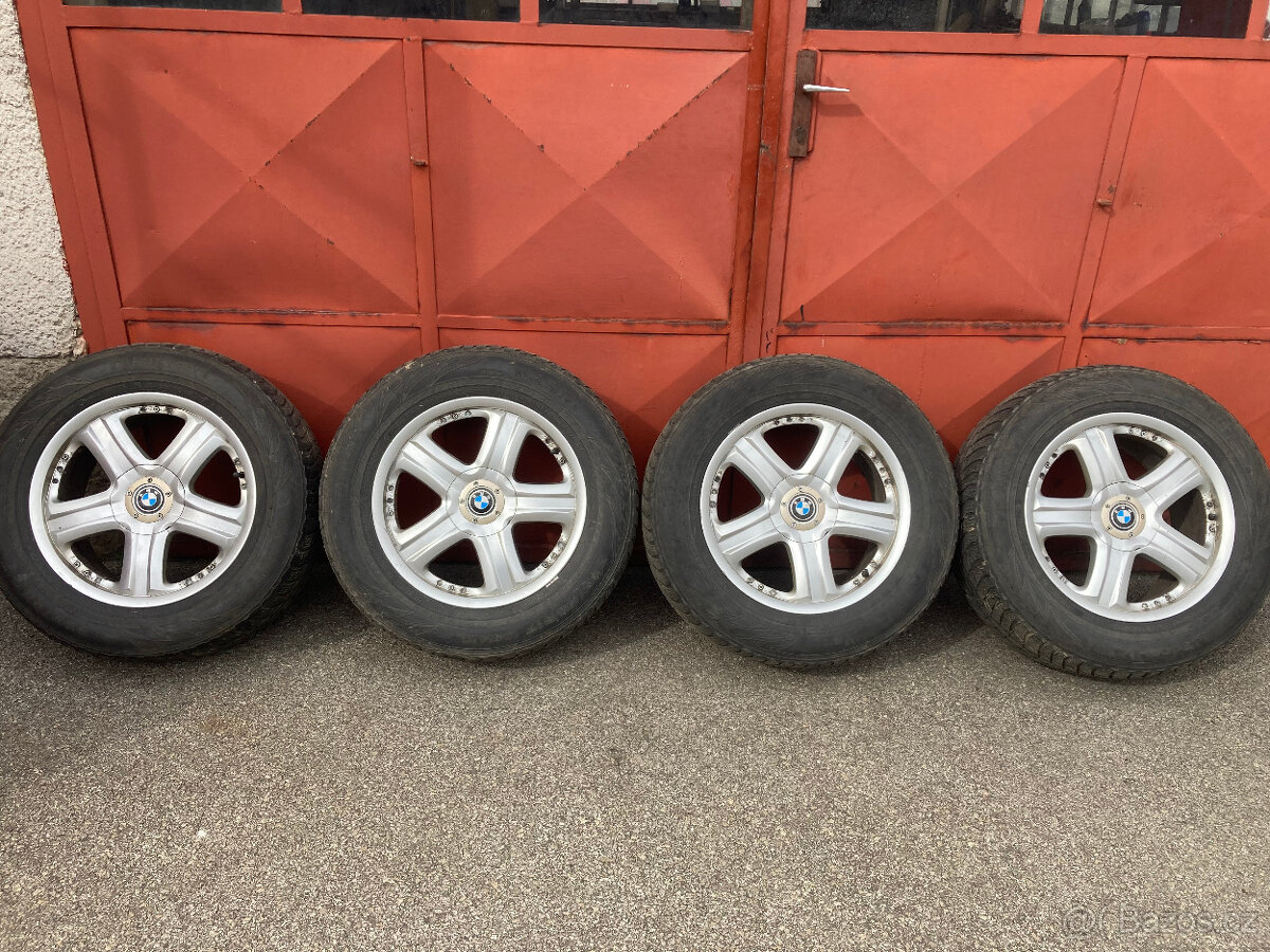 Bmw X5 ALU kola Borbet 5x120 R17, pneu Nokian