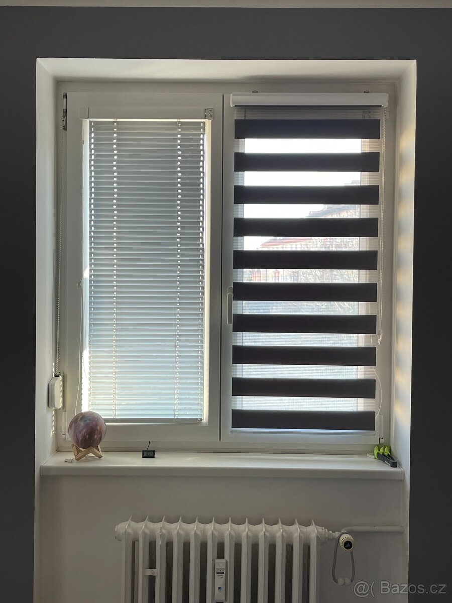 DUÁLNÍ ROLETA, průhledné, 80/160 cm