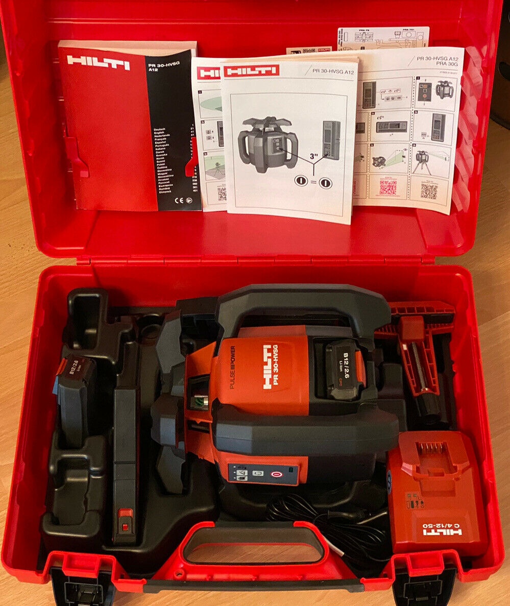 Hilti PR 30-HVSG A12 kufřík s rotačním laserovým příslušenst