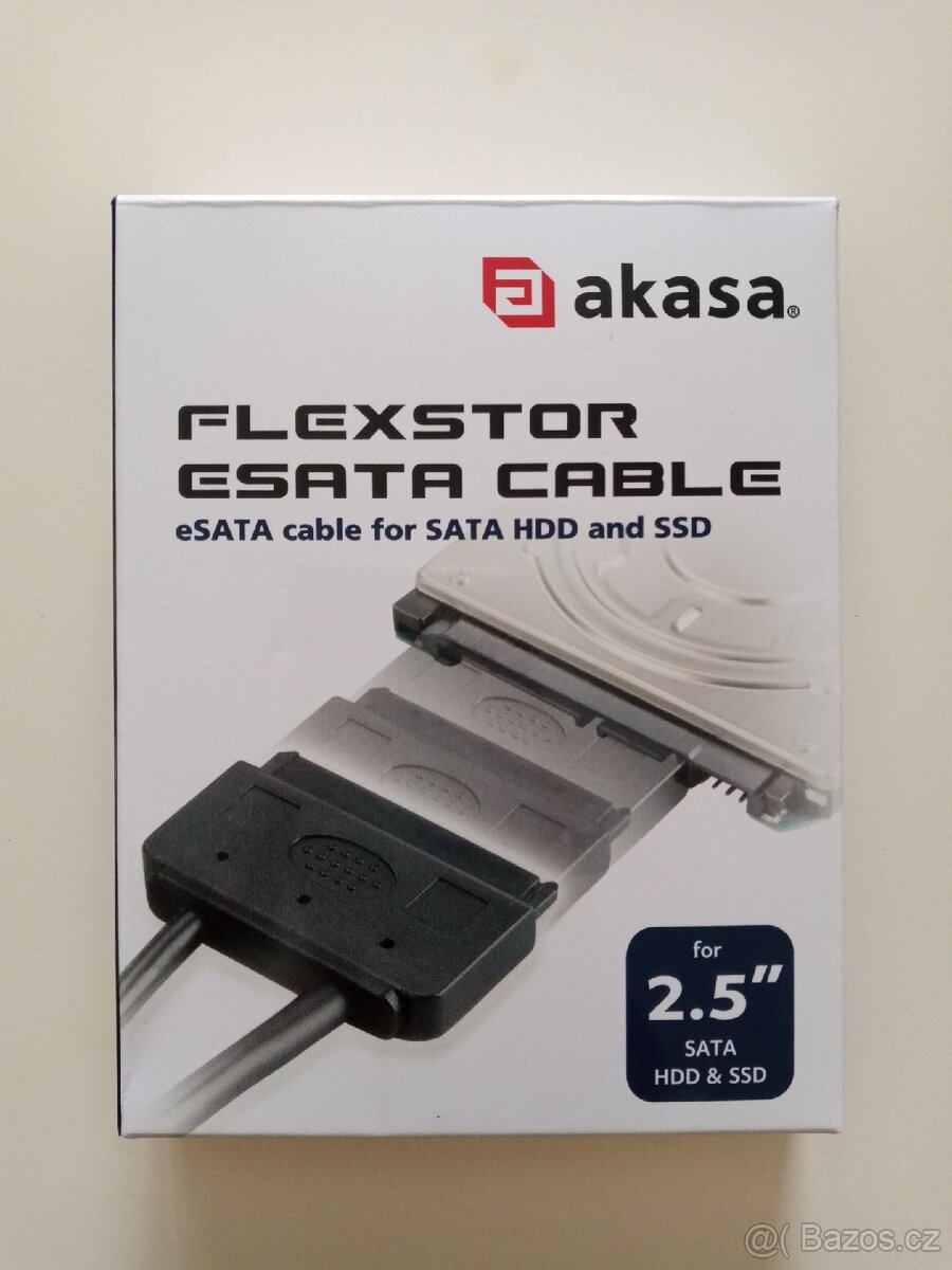 eSATA kabel pro připojení harddisku a SSD disku