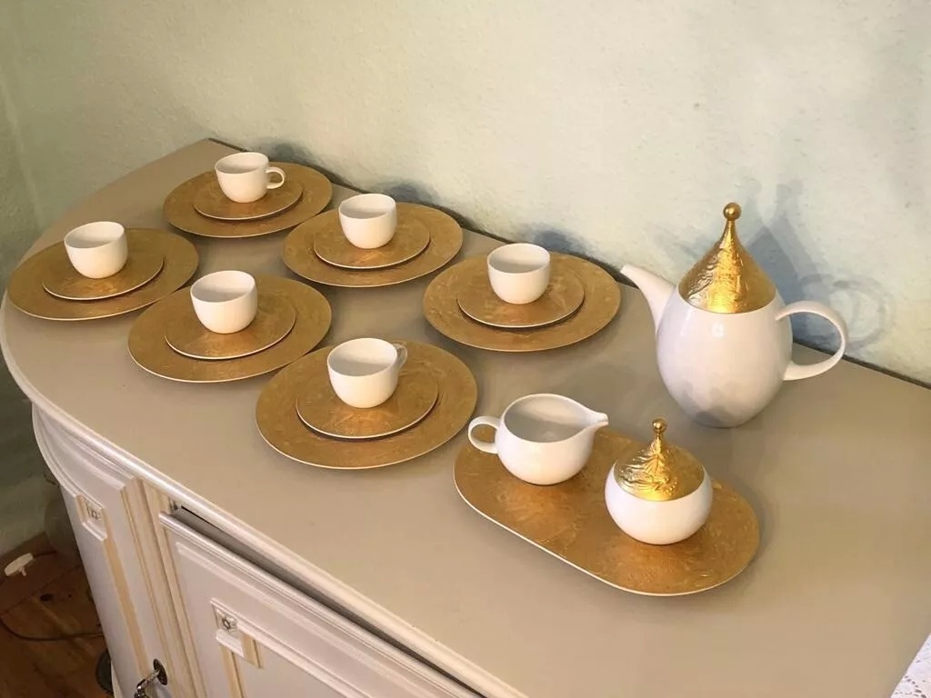 Rosenthal Kouzelná flétna Bjorn Wiinblad 6 osob moka servis