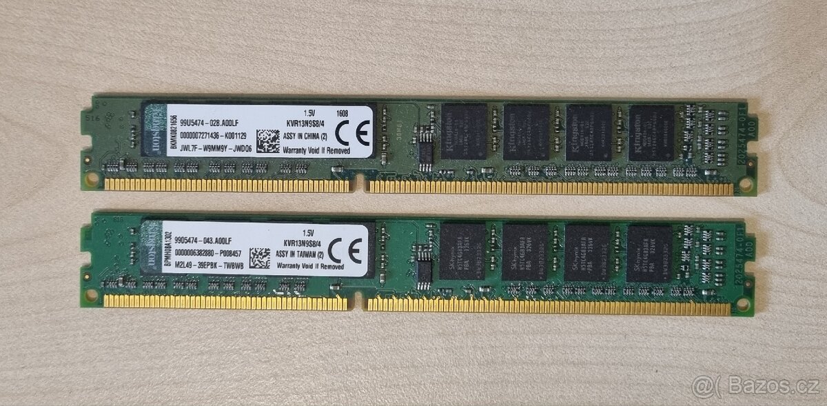 Kingston DDR3 8GB 1333MHz (2x4GB)