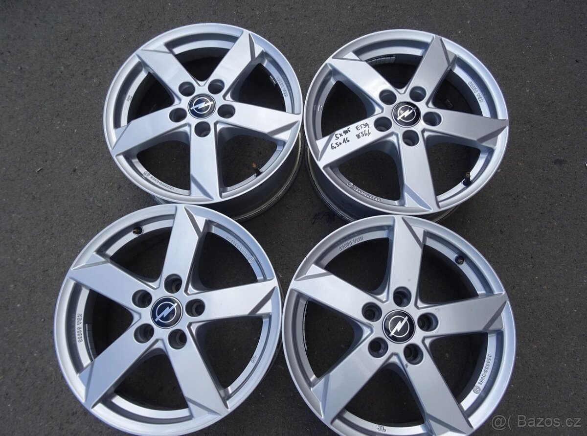 Alu disky na Opel, 16", 5x105, ET 39, šířka 6,5J