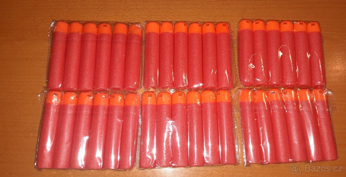 Nerf - náboje mega 9,5 cm - 6 ks - AKCE 10+1 zdarma