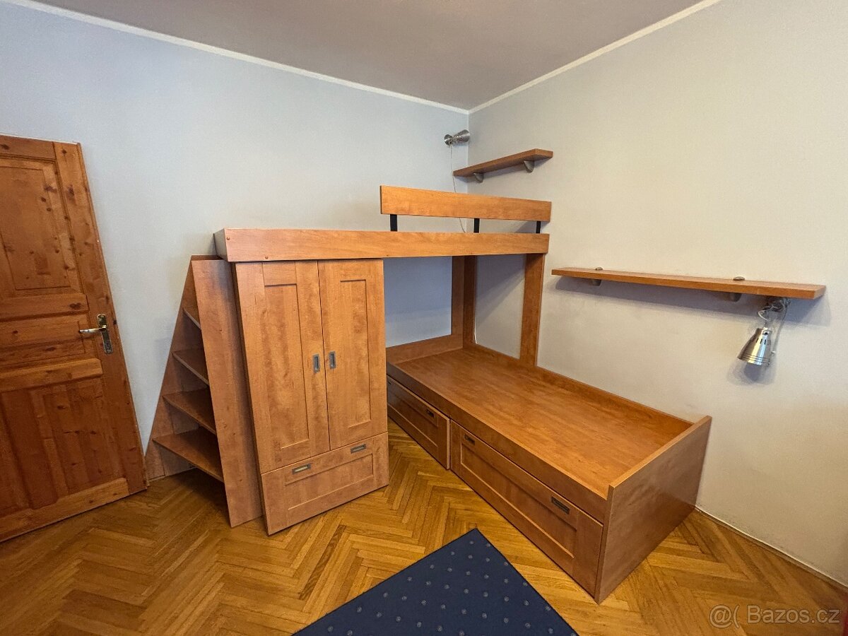 Rohová palanda s úložným prostorem