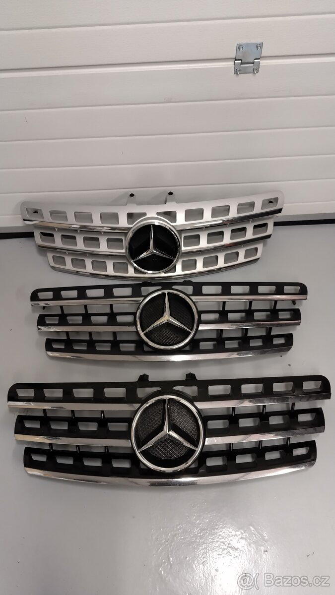 Přední mřížky (masky) na Mercedes-Benz ML - w164, Facelift
