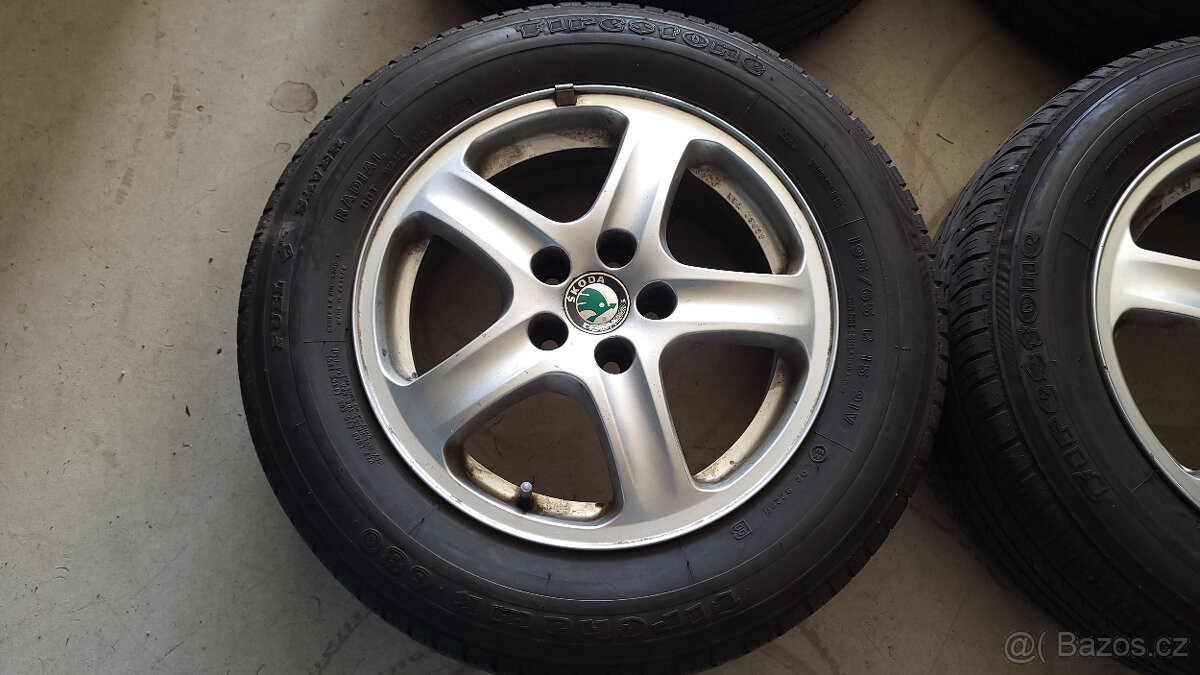 Orig. letní ALU kola 15" 5x100 Škoda Octavia 1 - levně