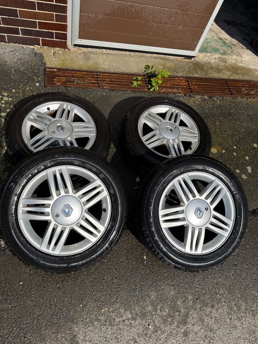 ALU disky Renault R 16” + letní pneu Goodyear 205/60 runflat