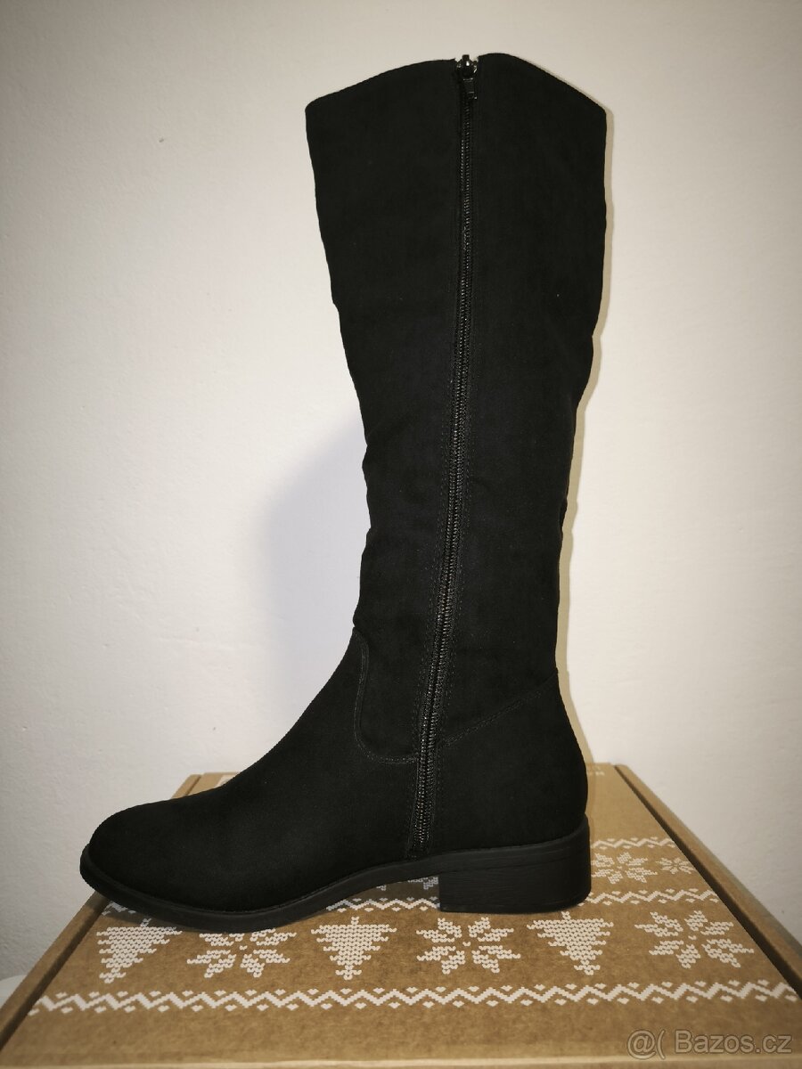 Semišové kozačky Bonprix 38