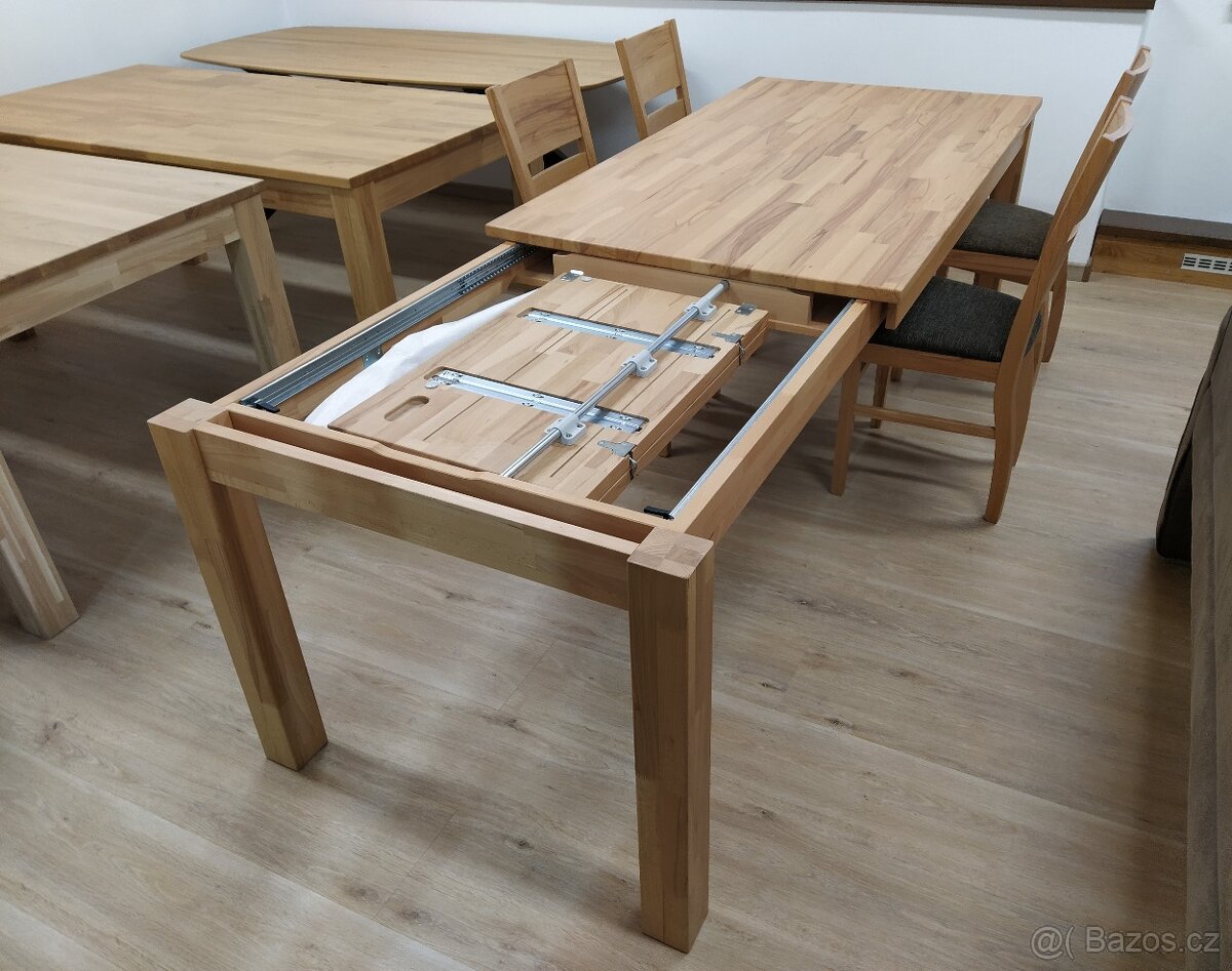Nový jídelní stůl buk masiv