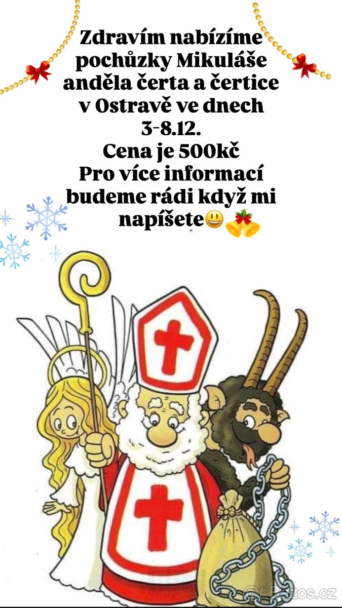 Mikuláš, čert a anděl