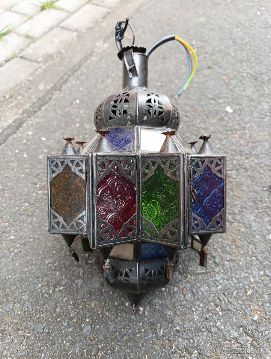 Starožitná Marocká lampa.