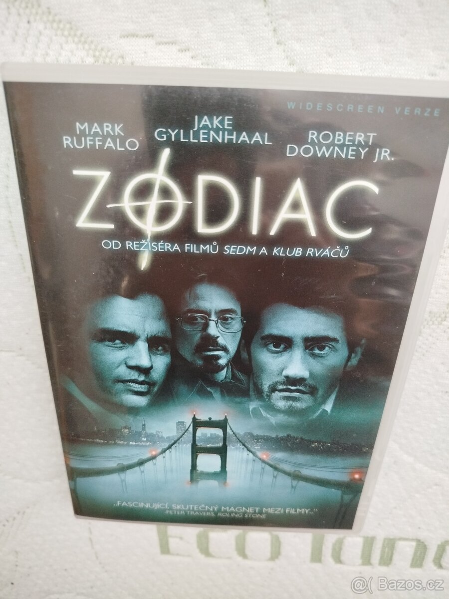 Zodiac, DVD, režie David Fincher, velmi dobře zachováno