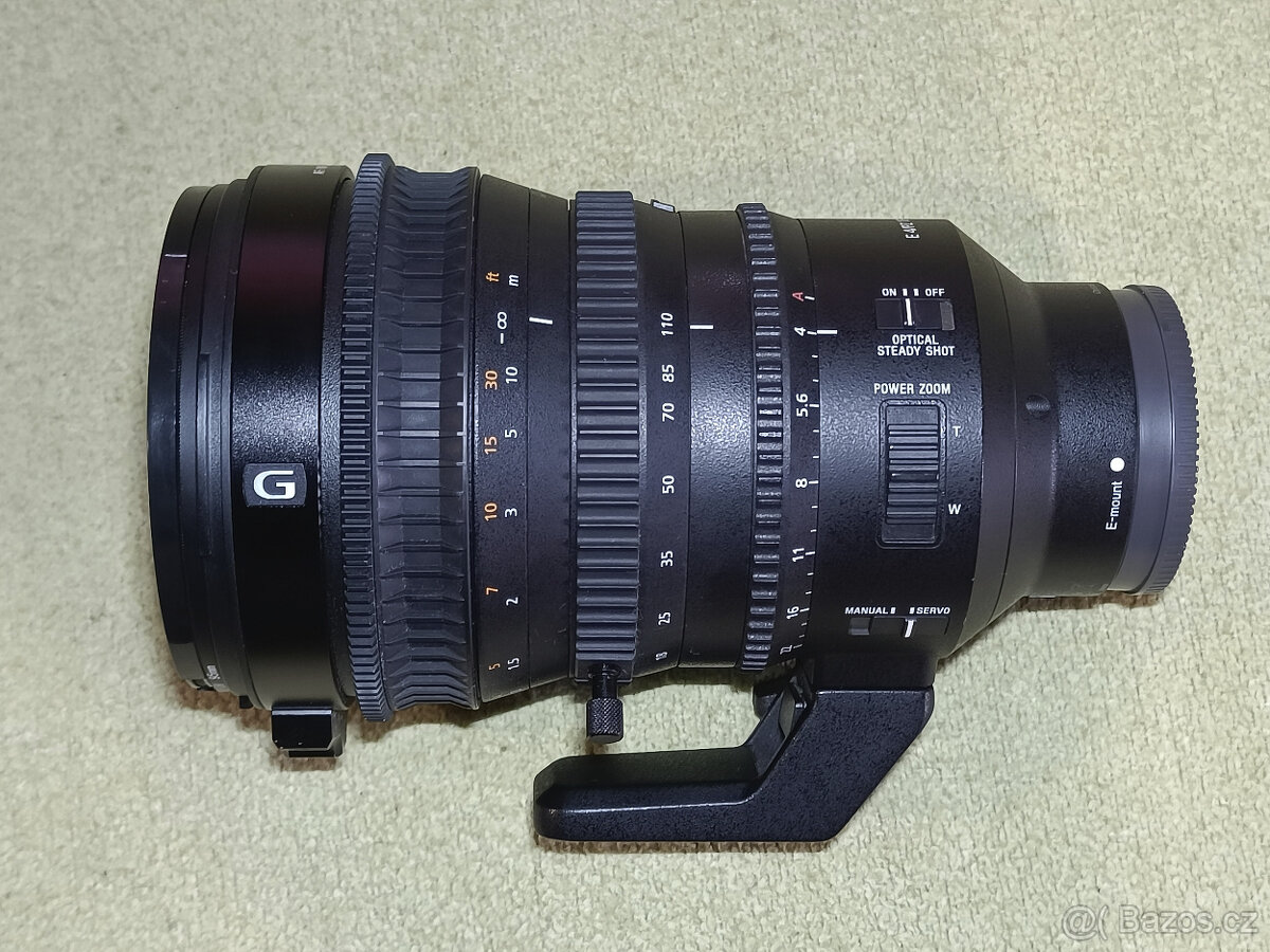 Objektiv SONY PZ 18–110 mm F4 G OSS - jako nový, v záruce