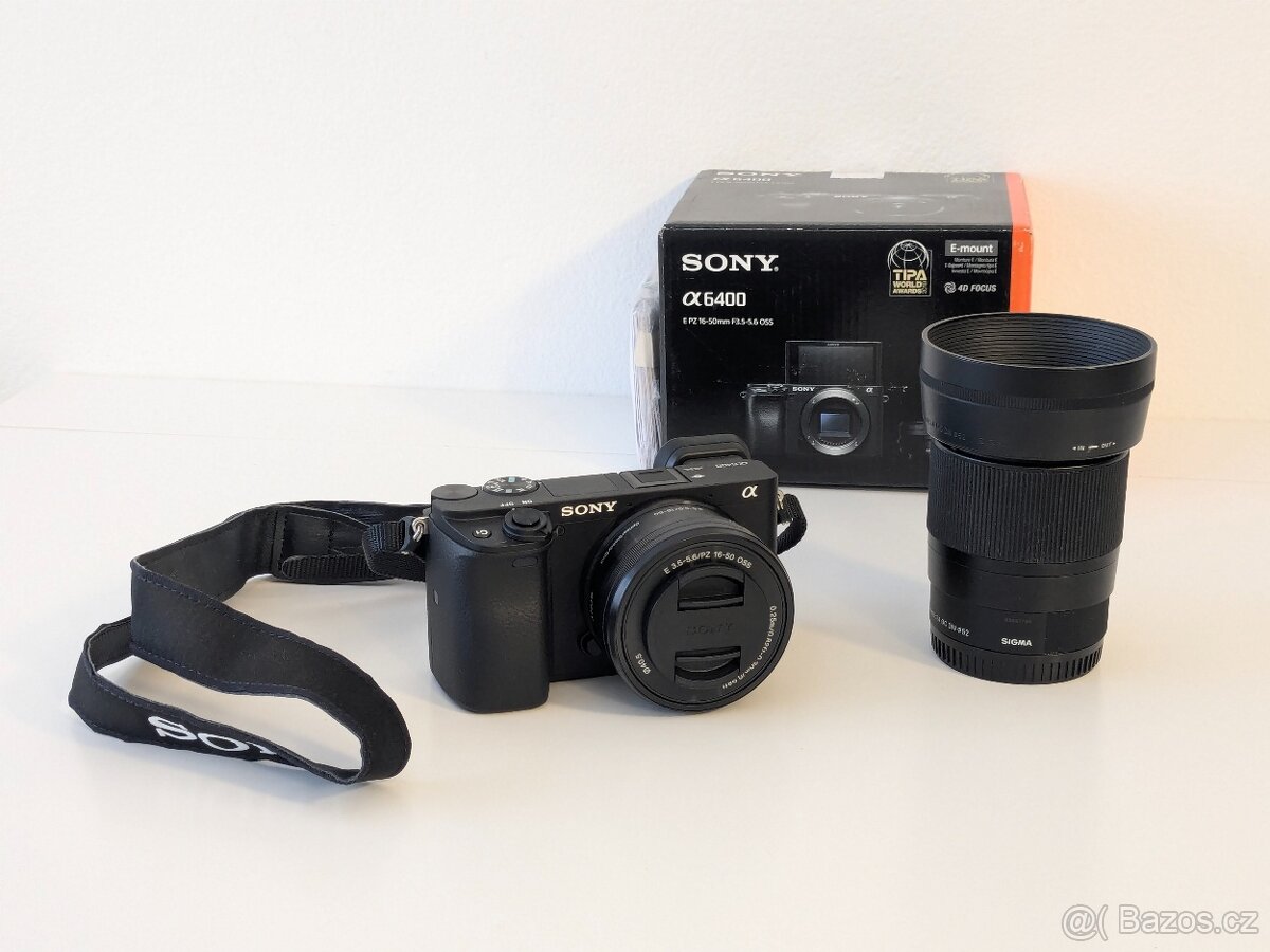 Sony a6400 + sigma 30mm + 16-50mm