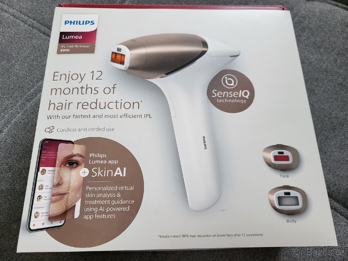 IPL Philips Lumea 9900 SkinAI - PERFEKTNÍ STAV