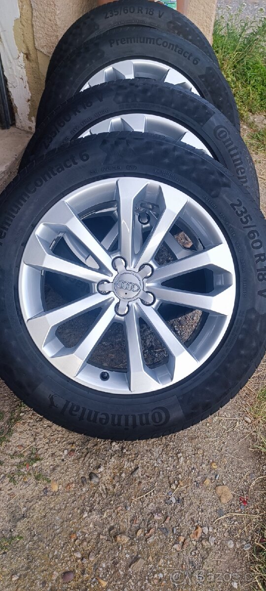 18" kola Audi Q5 235/60/18 letní 5.5mm