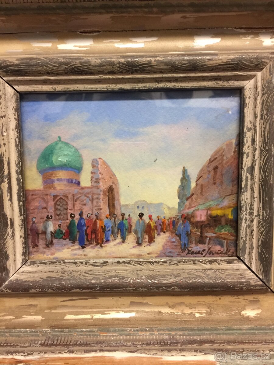 starý obraz Ak. malíř Karel Souček