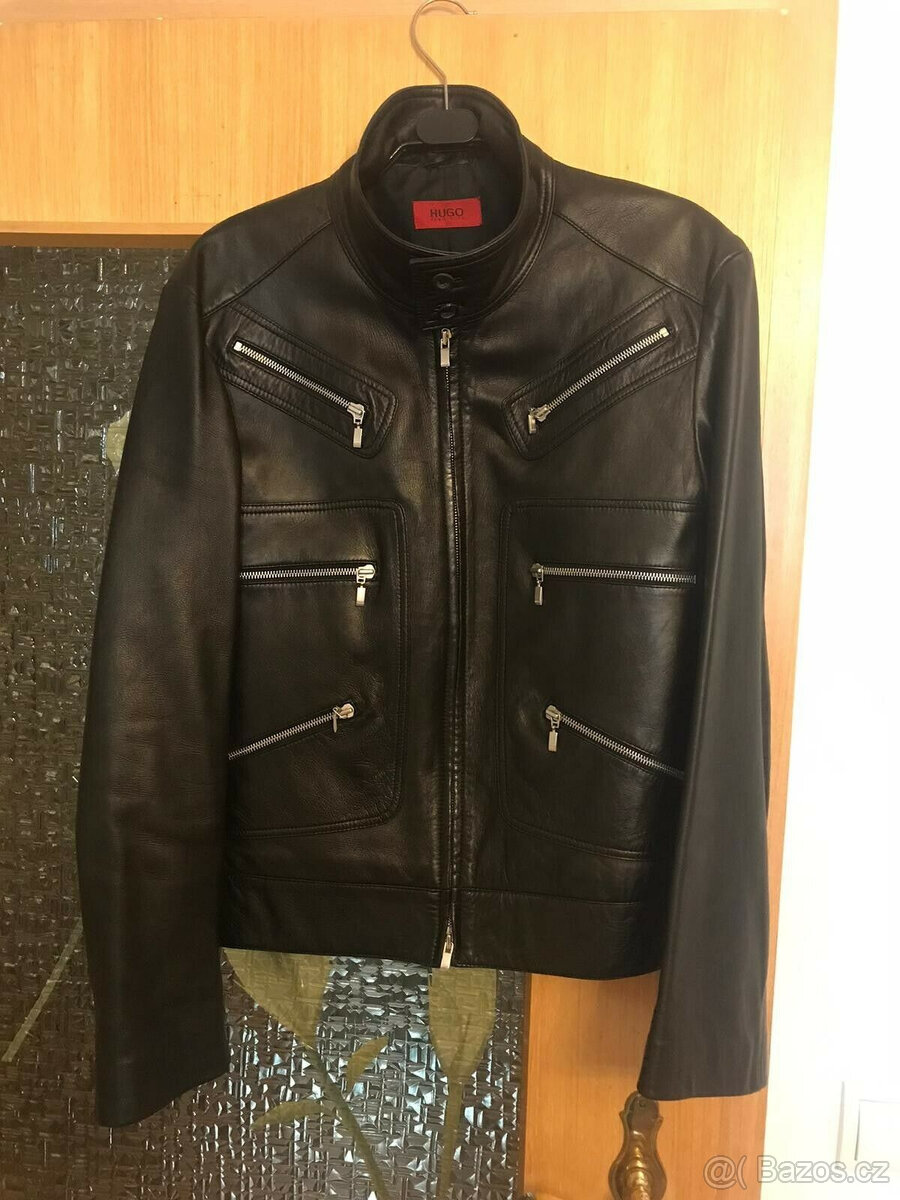 Luxusní kožená bunda Hugo Boss vel. S