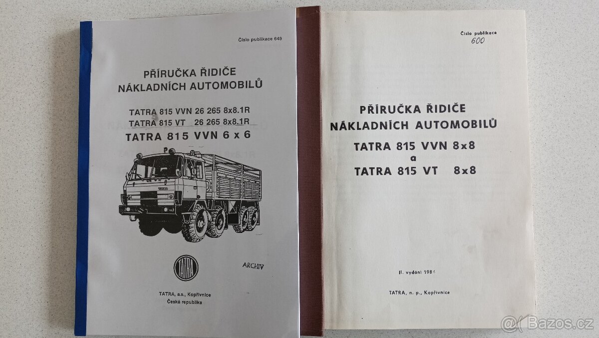 Příručka řidiče nákladních automobilů T-815