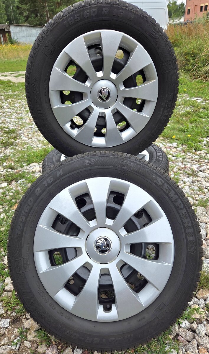 Zimní sada Škoda RAPID, SCALA 16" 5x100 195/60/16