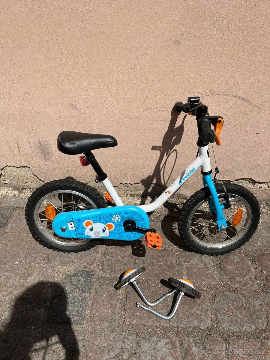 Dětské kolo 14 + přídavná kolečka