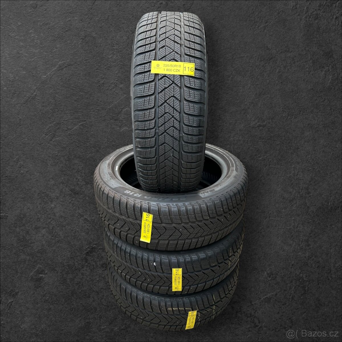 Zánovní zimní pneumatiky Pirelli 225/50r18