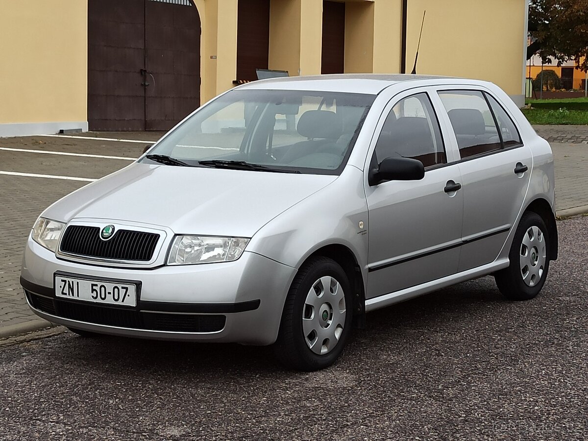 ŠKODA Fabia 1.4 Mpi . 145.466 Km.. po 1. majiteli.. původ ČR