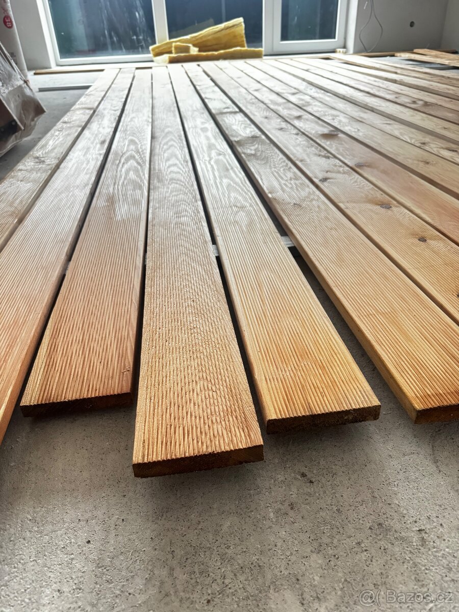 Terasové prkna 5000 x 200mm sibiřský modřín