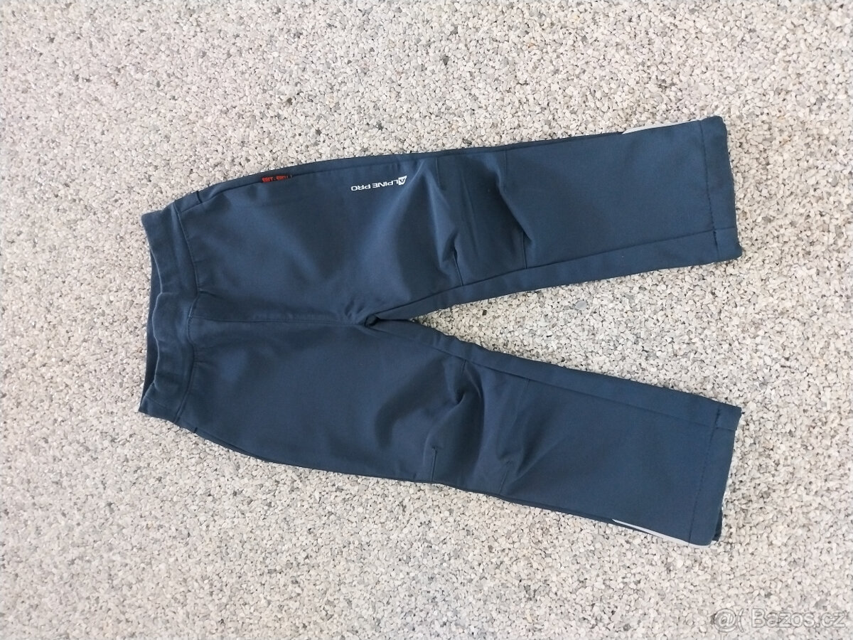 Softshelové kalhoty Alpine pro vel. 92/98