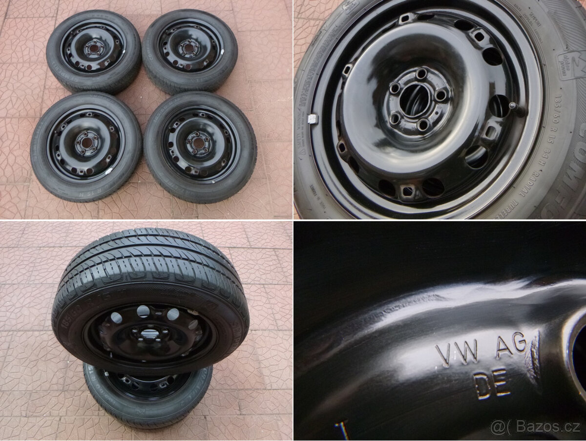 Letní sada - originál Škoda VW 5x100 6Jx15 ET38 6R0601027