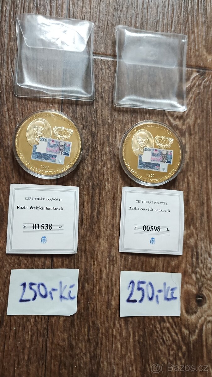 Mince bankovka 5000 Kč