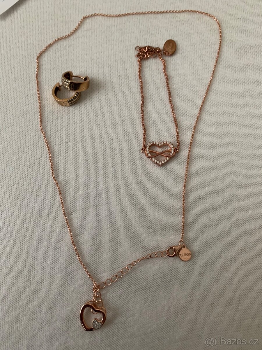 Originální náušnice Esprit, náramek S.Oliver a řetízek