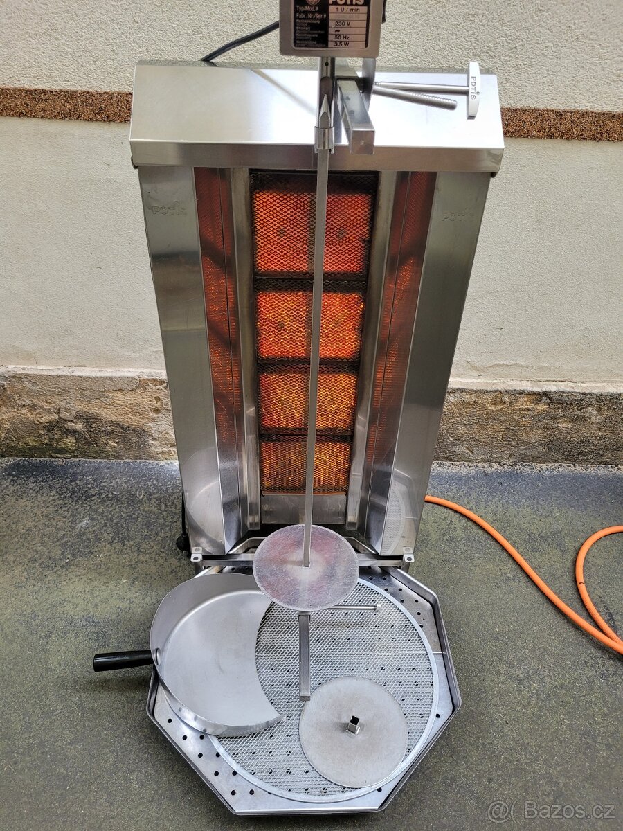 Plynovy gril na kebab (Potis)