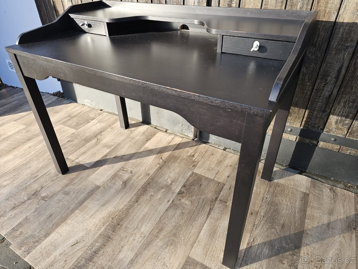 IKEA GUSTAV psací stůl - černohnědá