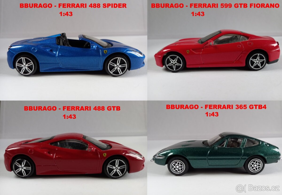 BBURAGO-FERRARI 1:43 - 250 TESTA ROSSA