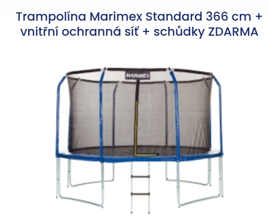 Trampolína Marimex Standart 366 cm + náhradní díly