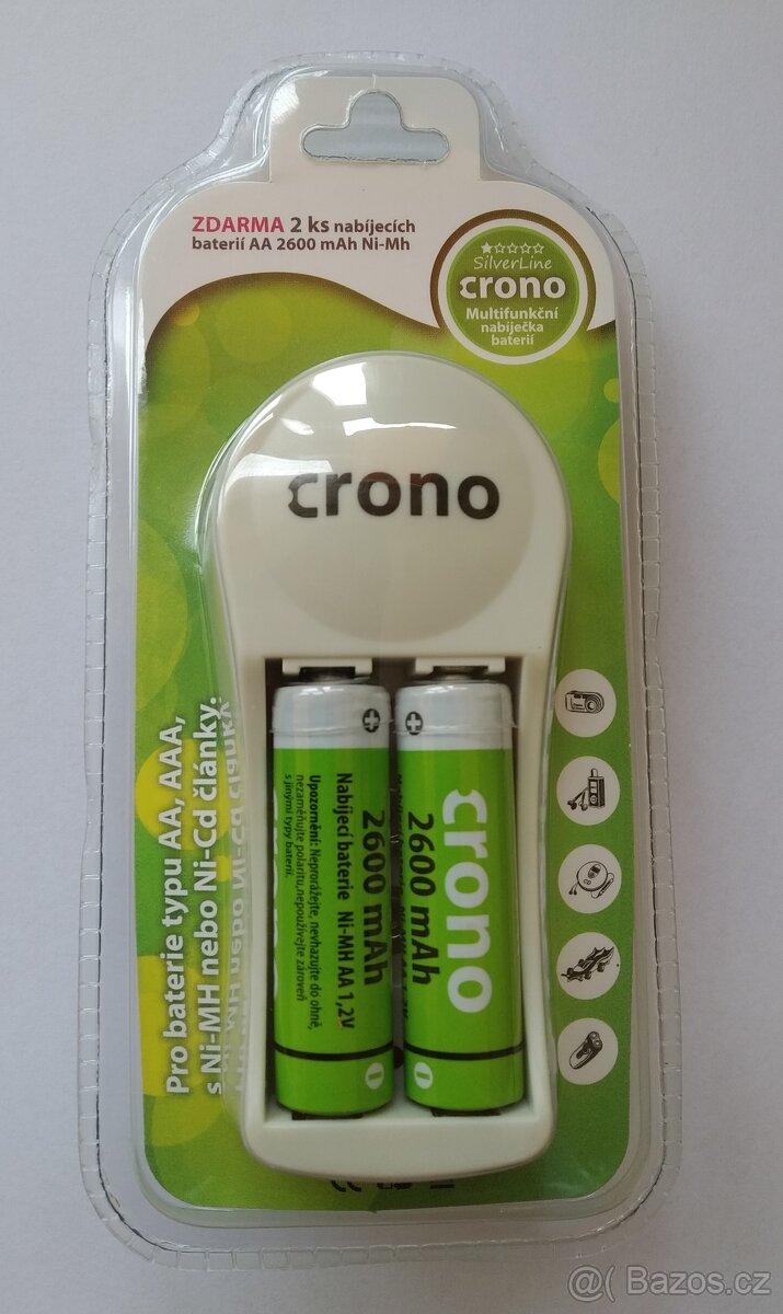 nabíječka baterií Crono pro baterie typu AAA a AA