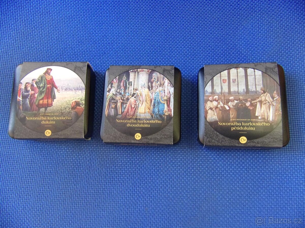 Karlovské dukáty - 1D, 2D, 5D 2025/1978