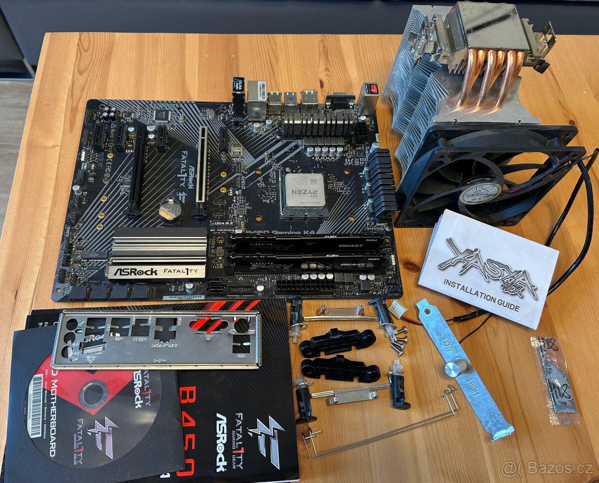 Herní set ASRock B450 Gaming K4 + Ryzen 9 5900X + 32GB RAM