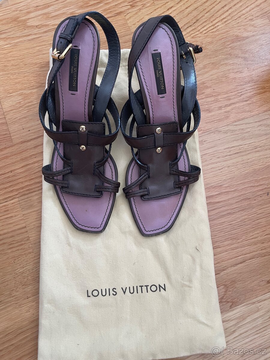 Dámské sandály na podpatku Louis Vuitton
