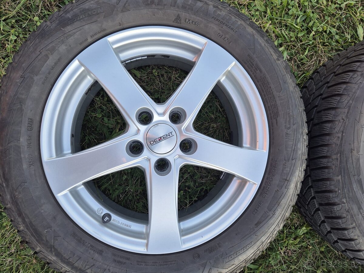 Zimní pneu + Alu kola 215/55 R16 GOODYEAR