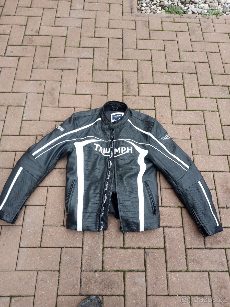 Kožená moto bunda Triumph