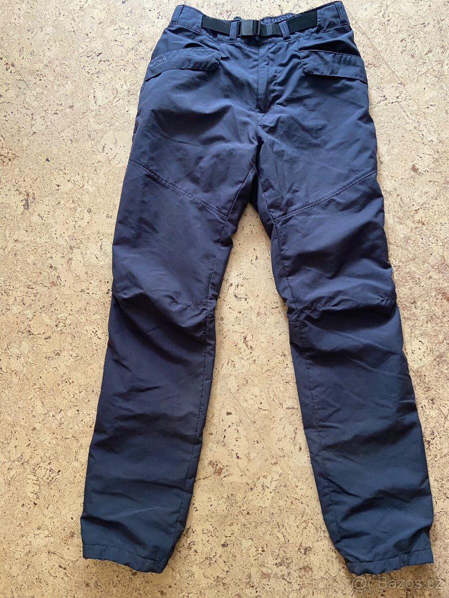 Zateplené kalhoty Quechua 158/164 šedé