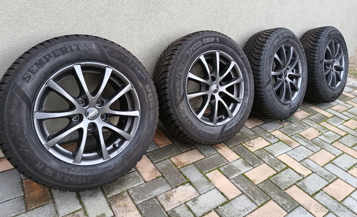 VW T5 T6 BMW zimní alu 215/65/16H 5x120 TOP STAV
