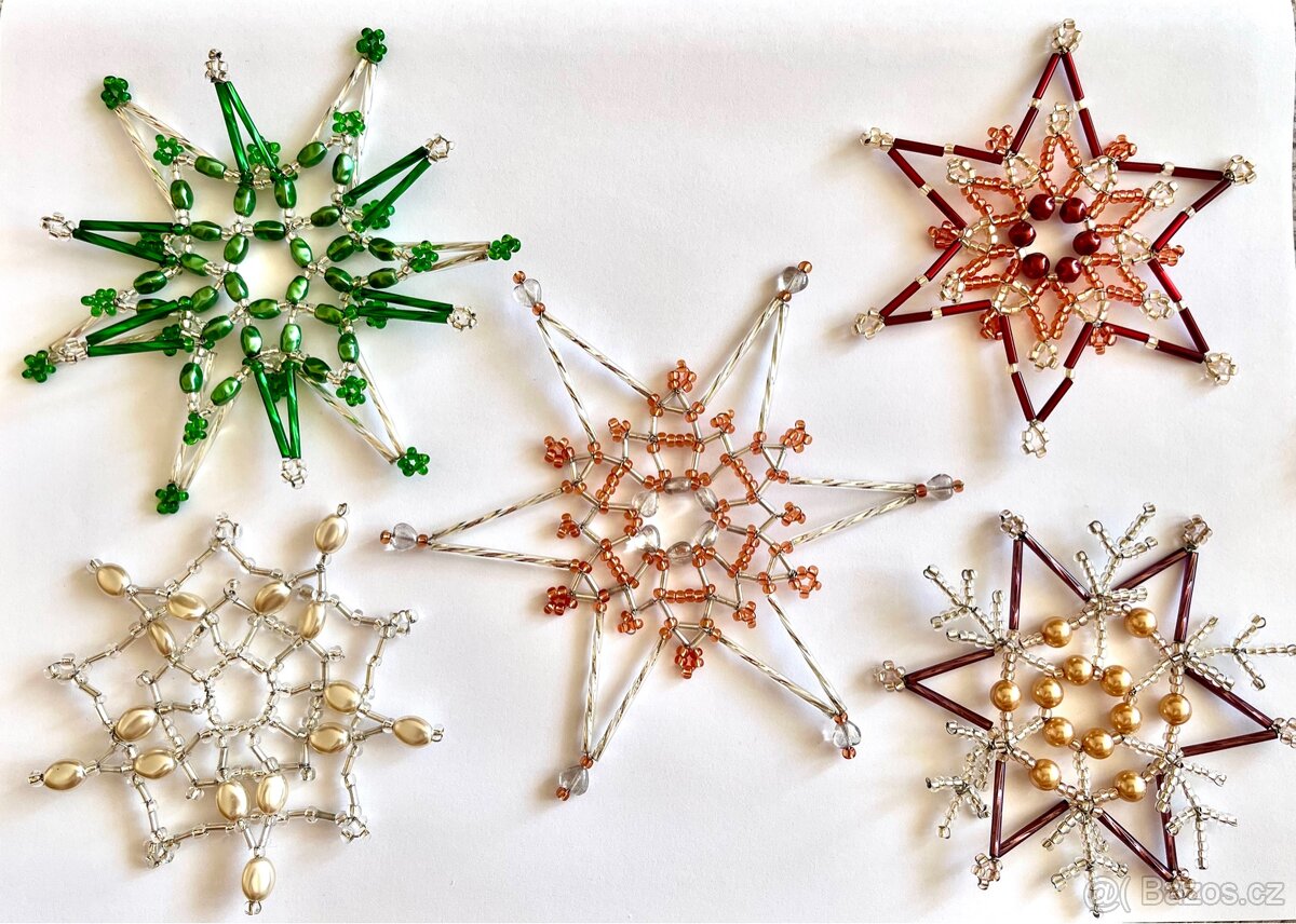 Vánoční ozdoby z korálků