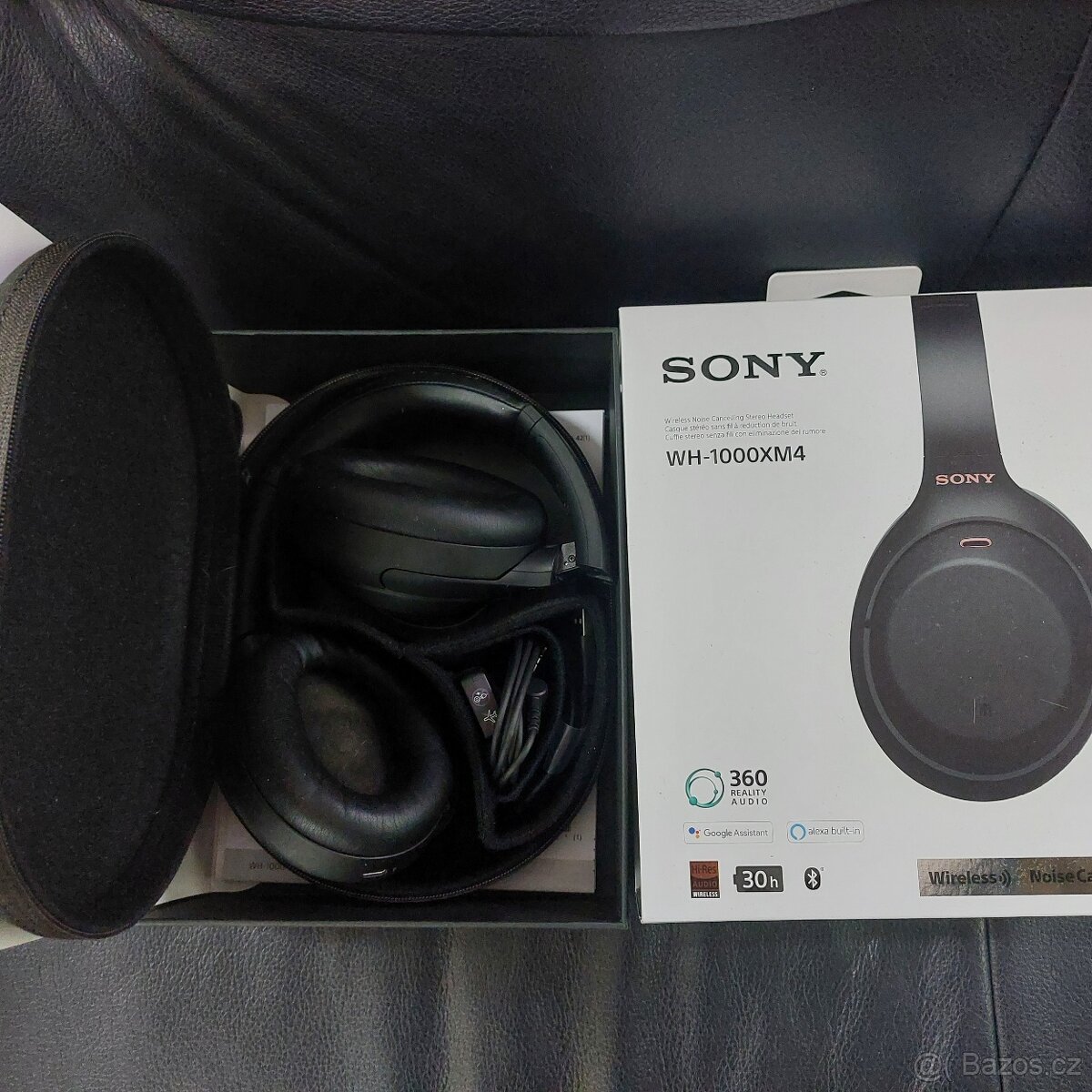 Sluchátka Sony WH-1000XM4,pouzdro,krabice,krásný stav