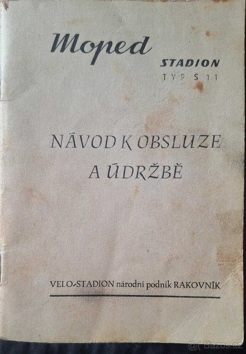 Stadion S11 original navod k obsluze.