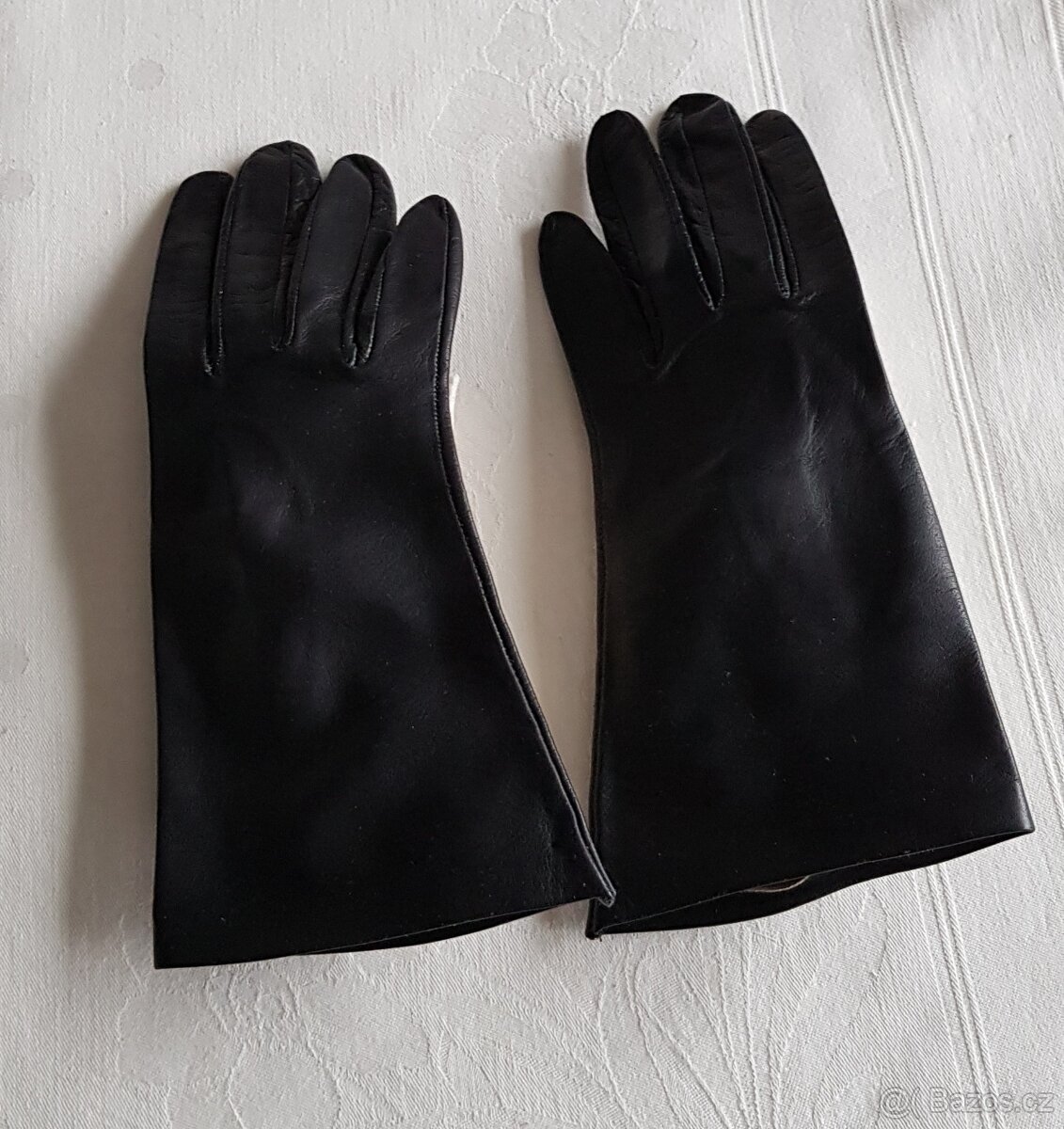 Dámské kožené rukavice – černé