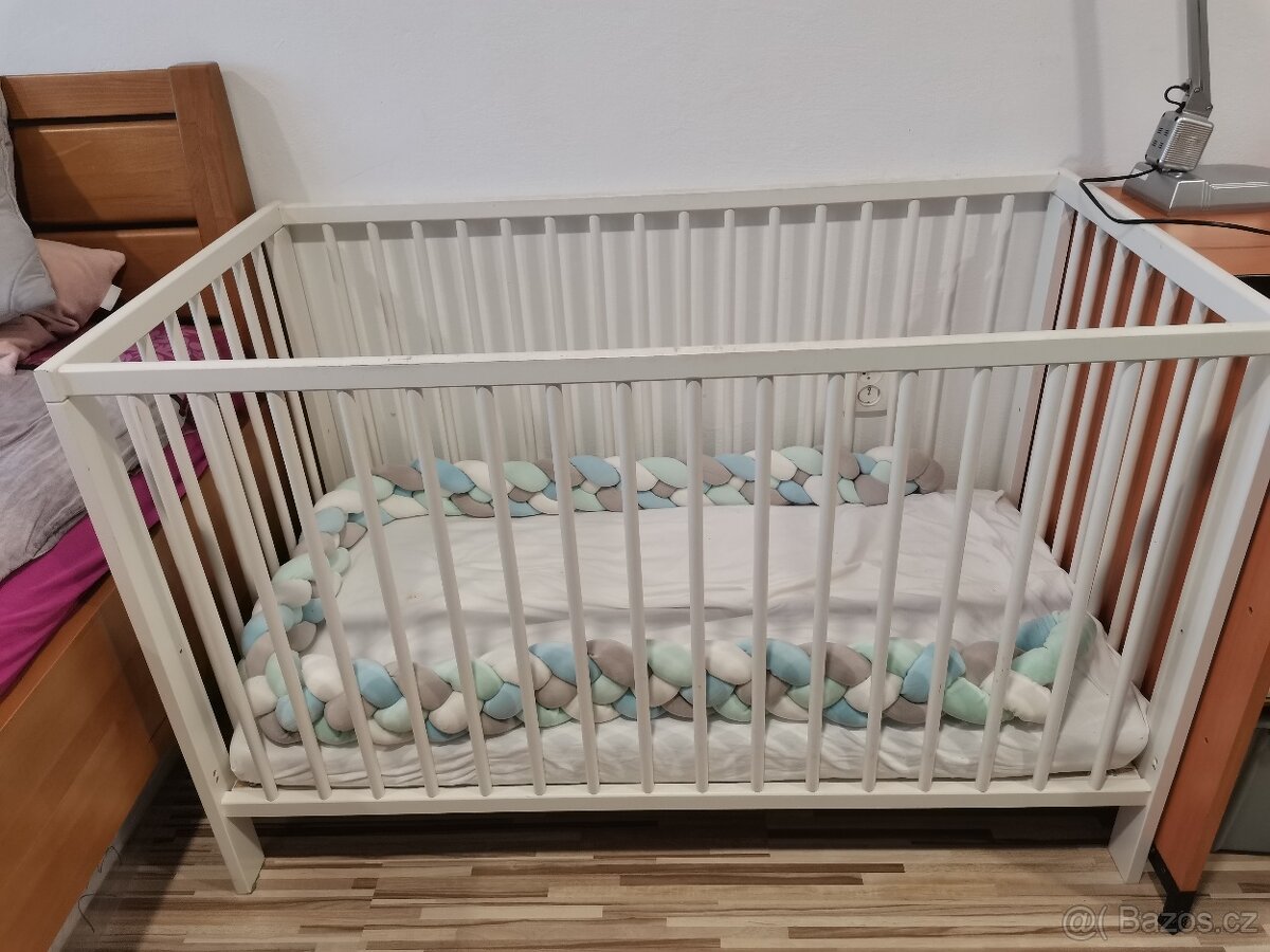 Postýlka IKEA + matrace FIKIMIKI